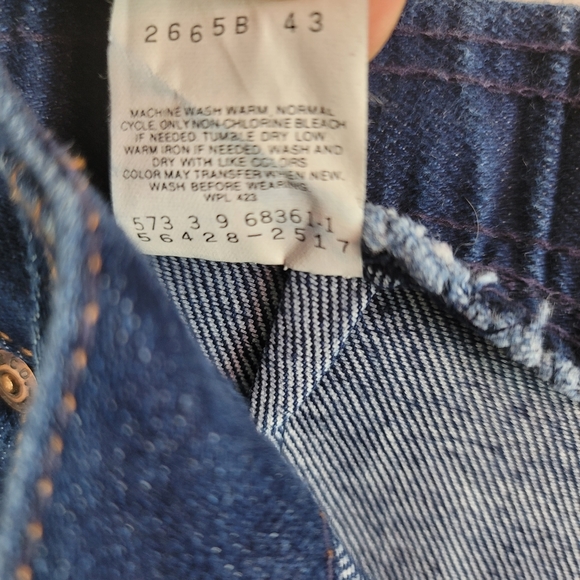 Vintage 1970s Levis HighRise Elastic Back Jeans 16 - Picture 10 of 12